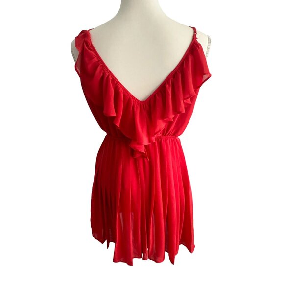 BCBGENERATION Orange Ruffle Sundress Size S NEW New without tags - Picture 6 of 8